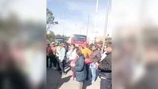 Pedestrian Hit Head-on By Bus