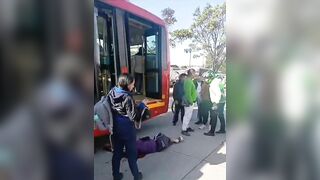 Pedestrian Hit Head-on By Bus