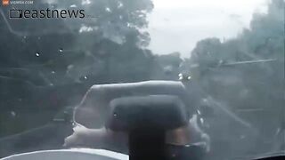 The Driver Panicked And Drove Into A Farmer's Field