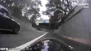 Beijing Photographer Pushed Into Wall By SUV