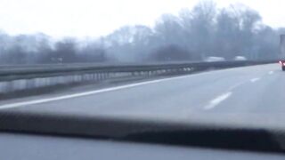 Chasing Stolen Audi A5 On The Highway Ends In Tragedy