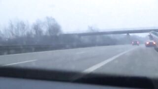 Chasing Stolen Audi A5 On The Highway Ends In Tragedy