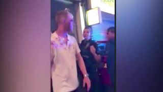 Police Car Loses Control And Rushes Into Crowd
