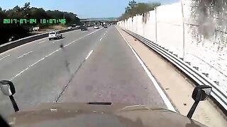 Reckless Driver Crashes Car After Changing Shirt While Driving