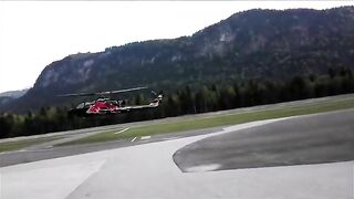 Red Bull's New Helicopter Crashes Into A Building And Destroys It