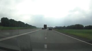 Road Rage Semi Doesn't Want To Be Surpassed