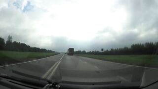Road Rage Semi Doesn't Want To Be Surpassed