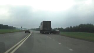 Road Rage Semi Doesn't Want To Be Surpassed