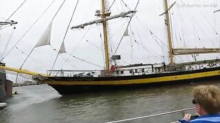 Royal Helena Rams Docked Replica Ship Victoria