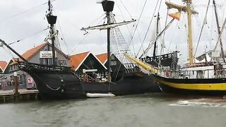 Royal Helena Rams Docked Replica Ship Victoria