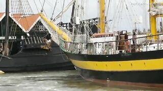 Royal Helena Rams Docked Replica Ship Victoria