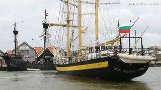 Royal Helena Rams Docked Replica Ship Victoria