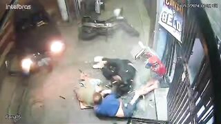 Lost-control Car Causes Casualties