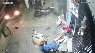 Lost-control Car Causes Casualties