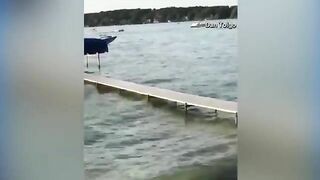 An Out-of-control Boat Collided With Another Boat On Gage Lake In Indiana