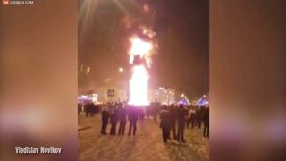 Russia's New Year's Eve Celebrations Reduced To Ashes
