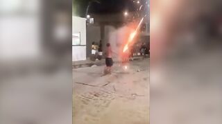 Young man has hand torn apart during fire sword display in Cruz