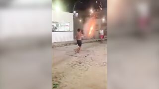 Young man has hand torn apart during fire sword display in Cruz