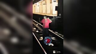 Zombie in New York Tunnel