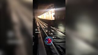 Zombie in New York Tunnel