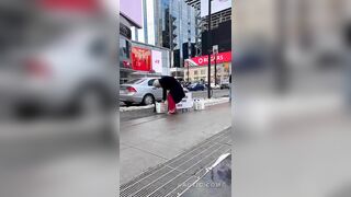 couple steal all the food