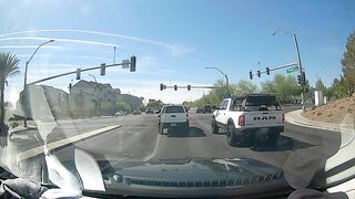 dumb car blows through red light