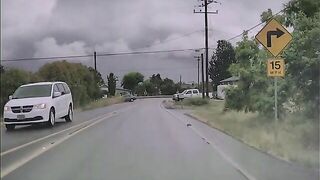 first rain of the summer on a curve leads to a boop