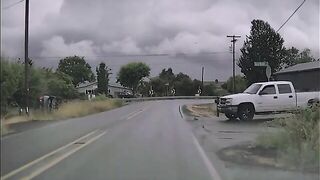 first rain of the summer on a curve leads to a boop