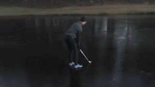 golfing on ice