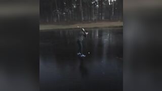 golfing on ice