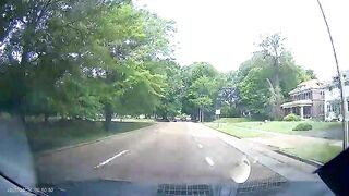 guy going down the street the wrong way