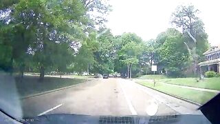 guy going down the street the wrong way