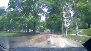 guy going down the street the wrong way