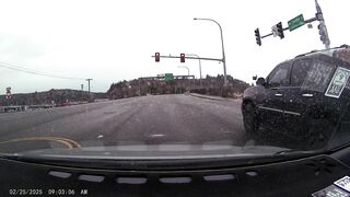 guy runs red from complete stop