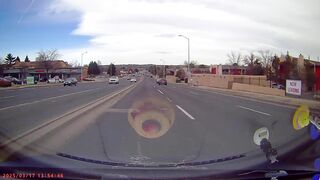 he wait waiting at a stop sign and i had the right of way but he went anyways.