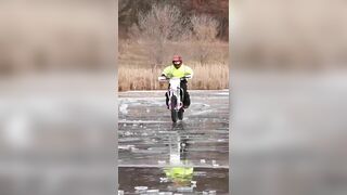 hmmmmm thin ice dirt bike seems like a good idea rWhyWomenLiveLo