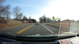 idiot from NY almost hits crossing pedestrians