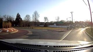 silly me i forgot trucks always have the right of way in roundabouts