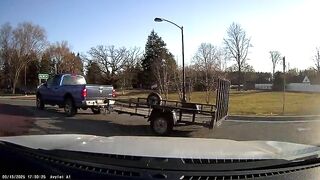 silly me i forgot trucks always have the right of way in roundabouts