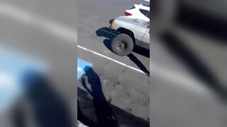 speeding with your car to try jumping over a pile of snow rWhatc