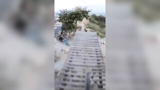 standing in the middle of a bike trail rWhatcouldgowrong