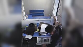 to protect the cashier with security glass