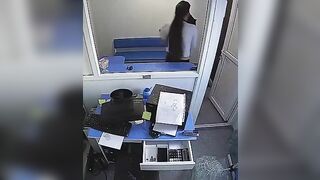 to protect the cashier with security glass