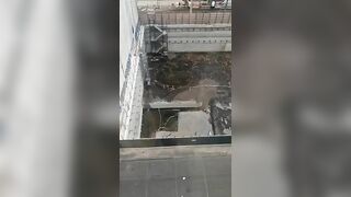 to pump water out of a construction site