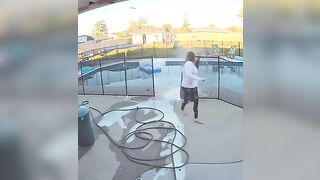 trying to clean your pool while ignoring the dangers of che
