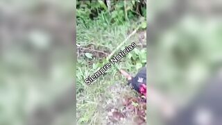 GEESH Transsexual Subdued By Machete In Forest