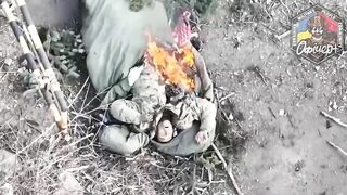 Half-dead Russian Burned To Death In Agony
