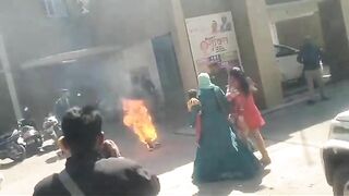 Man Sets Himself On Fire In Protest
