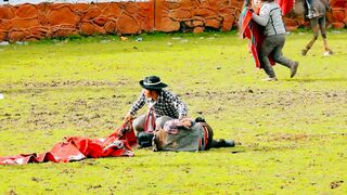 Peruvian Man Felled By A Fast Bull