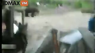 Russian Workers Film Horrific Moment